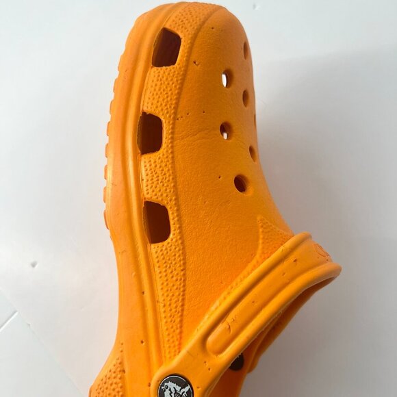 W 10-11/ M 8-9 Crocs Unisex Adult Iconic Orange Classic Clog Sandal *READ BELOW - Picture 12 of 13